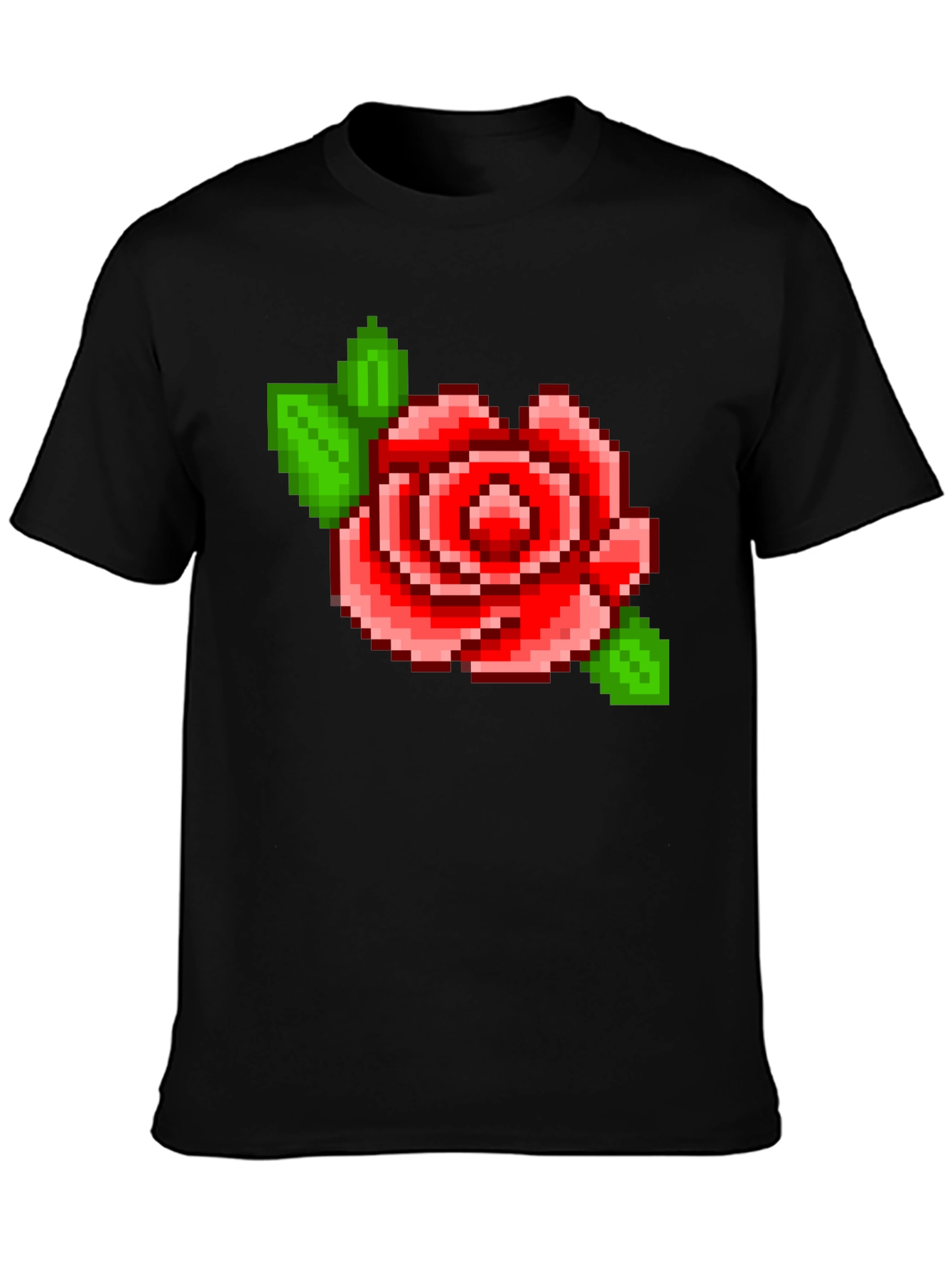 Pixel Rose T-Shirt - Retro Gaming Style