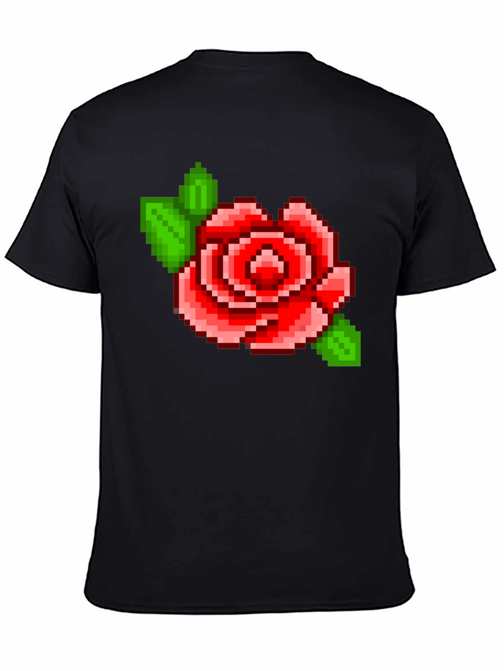Pixel Rose T-Shirt - Retro Gaming Style