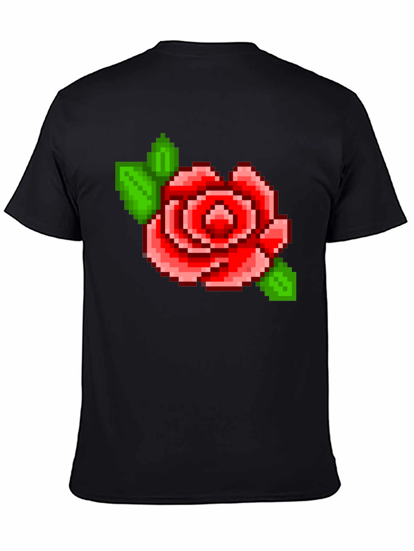 Pixel Rose T-Shirt - Retro Gaming Style