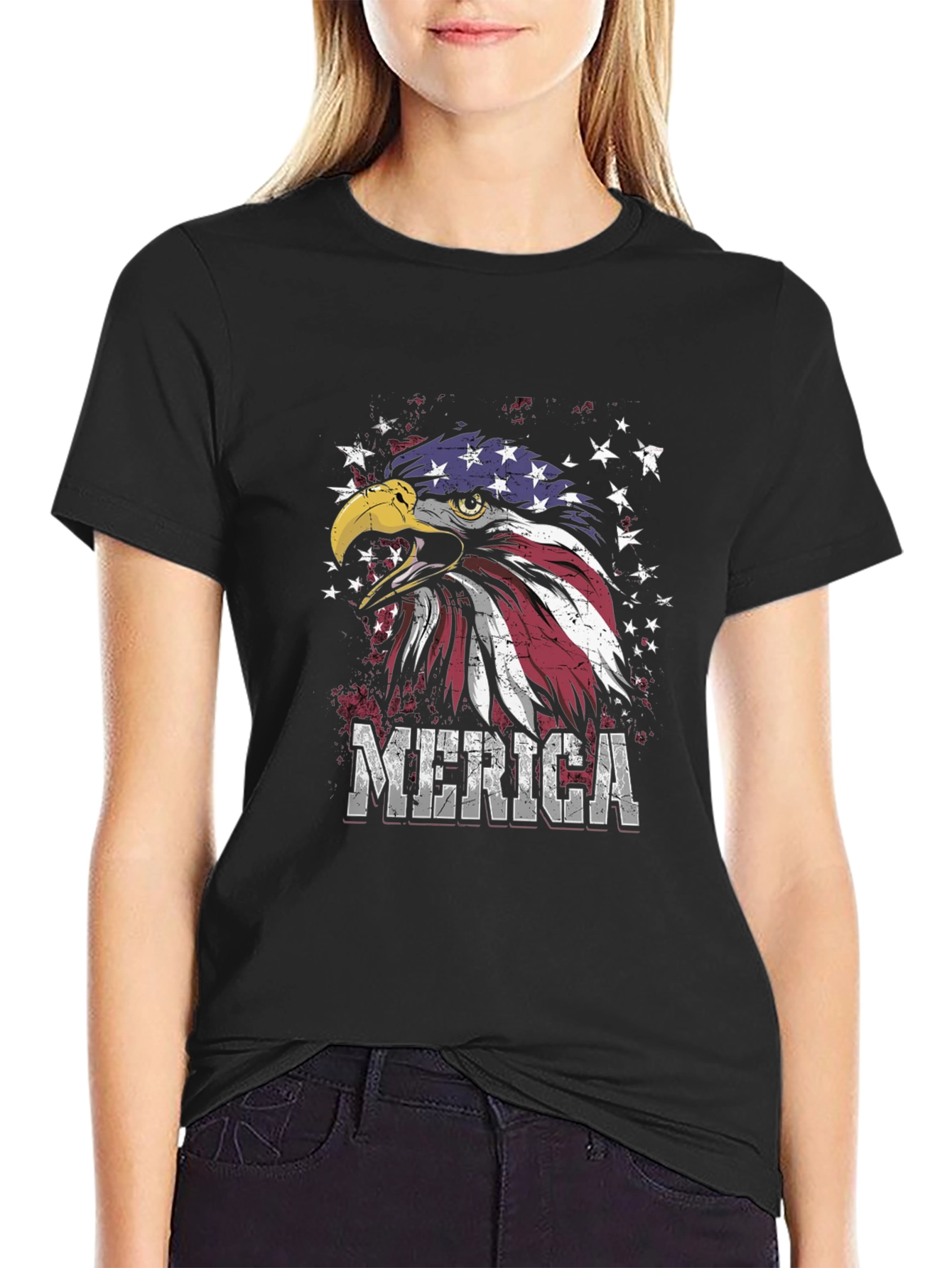 Patriotic Eagle USA Flag T-Shirt