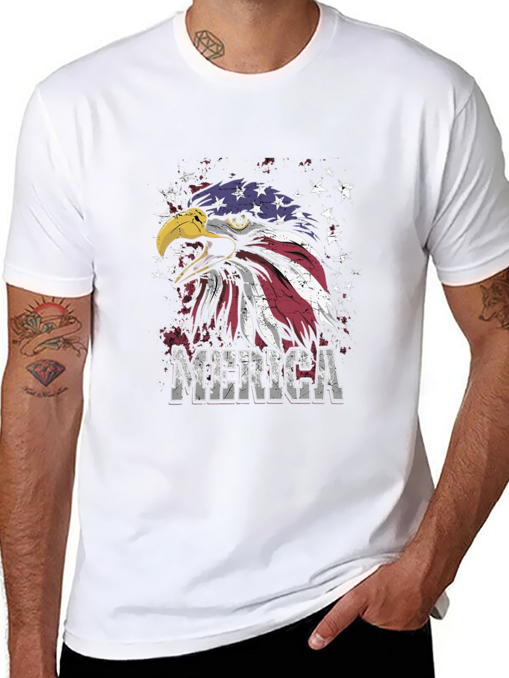 Patriotic Eagle USA Flag T-Shirt