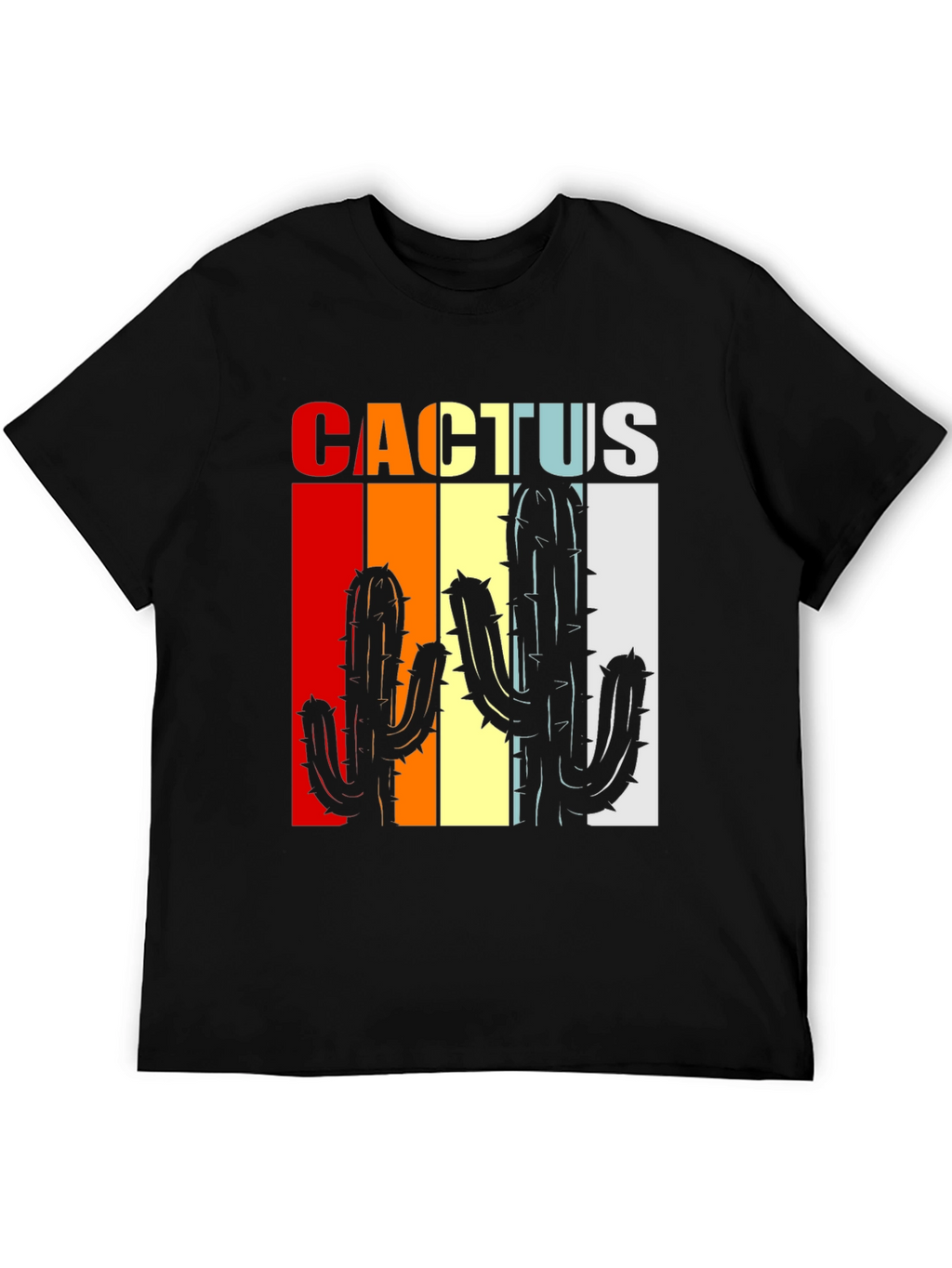 Retro Cactus Graphic Tee - Desert Vibes