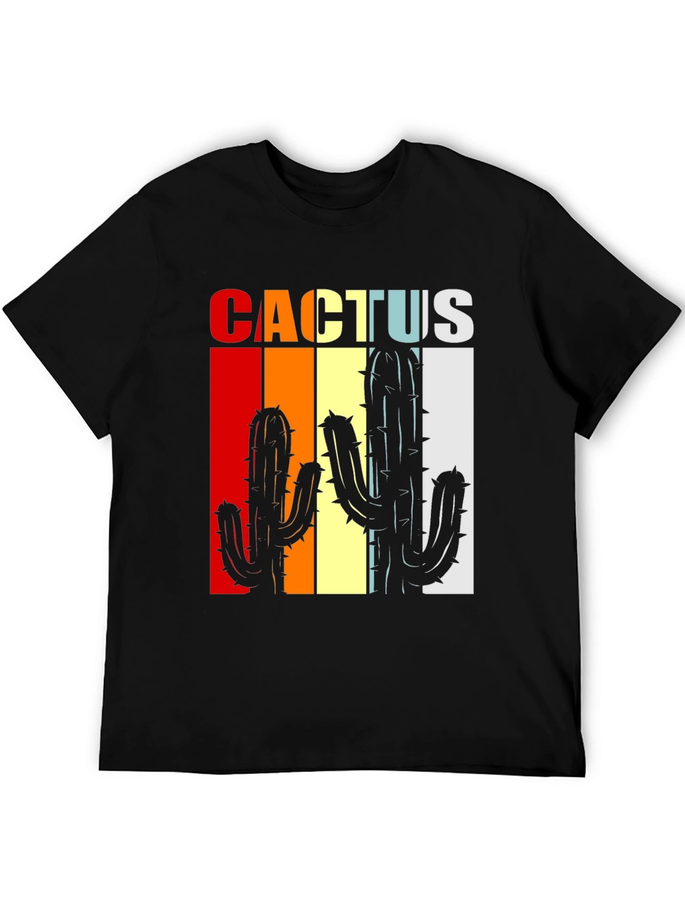 Retro Cactus Graphic Tee - Desert Vibes