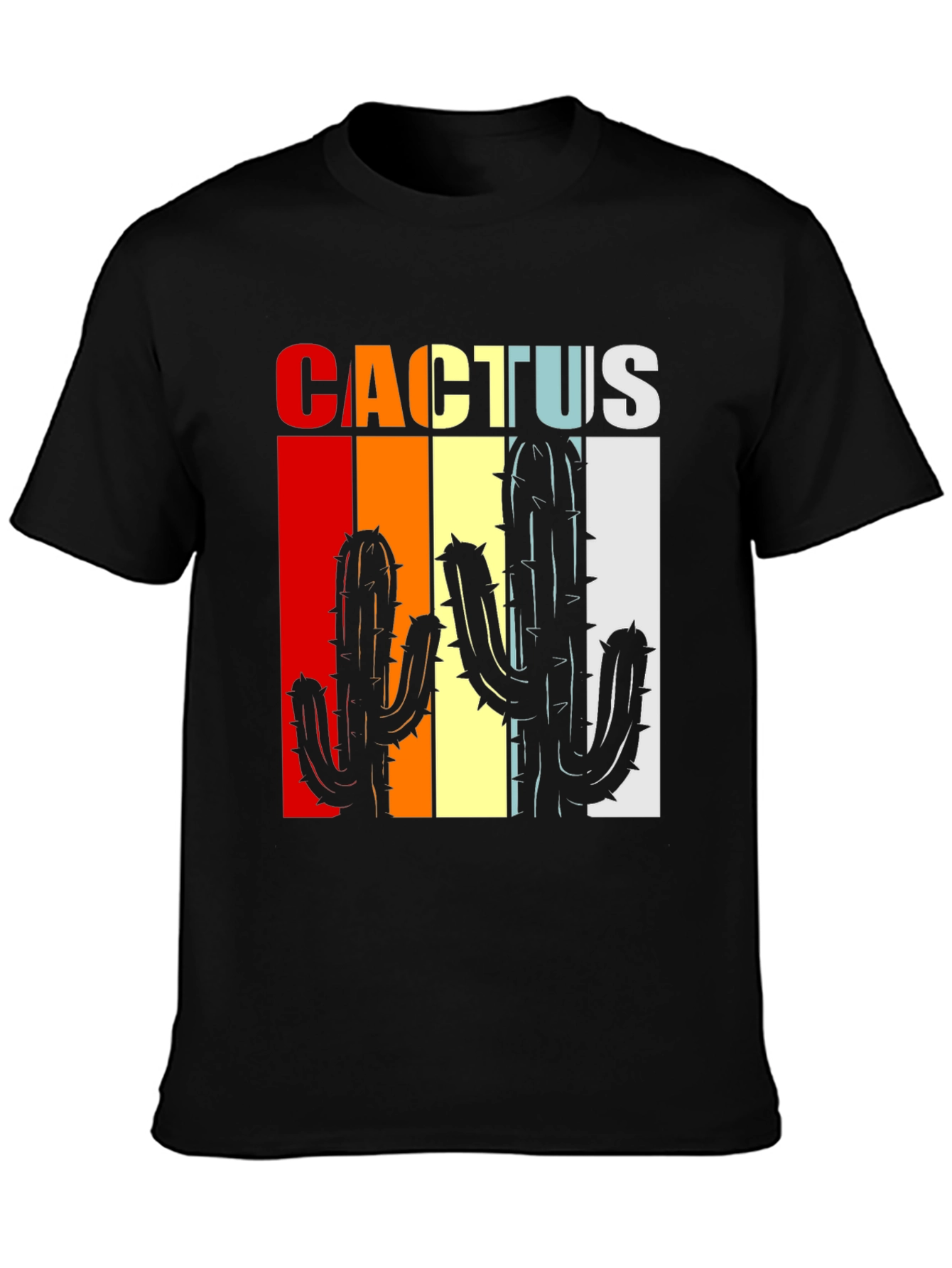 Retro Cactus Graphic Tee - Desert Vibes