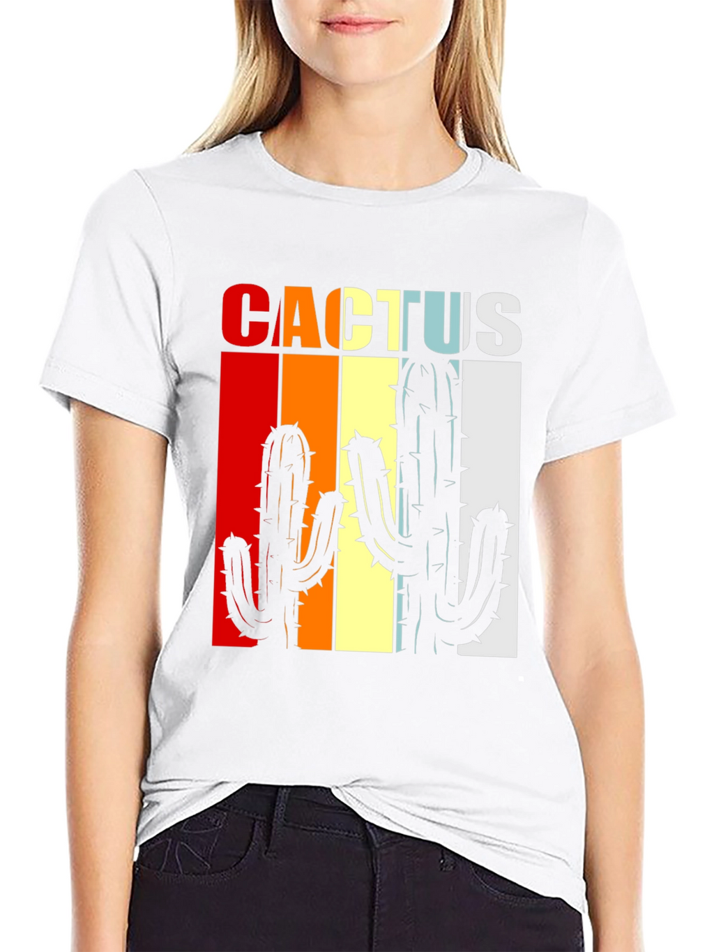 Retro Cactus Graphic Tee - Desert Vibes