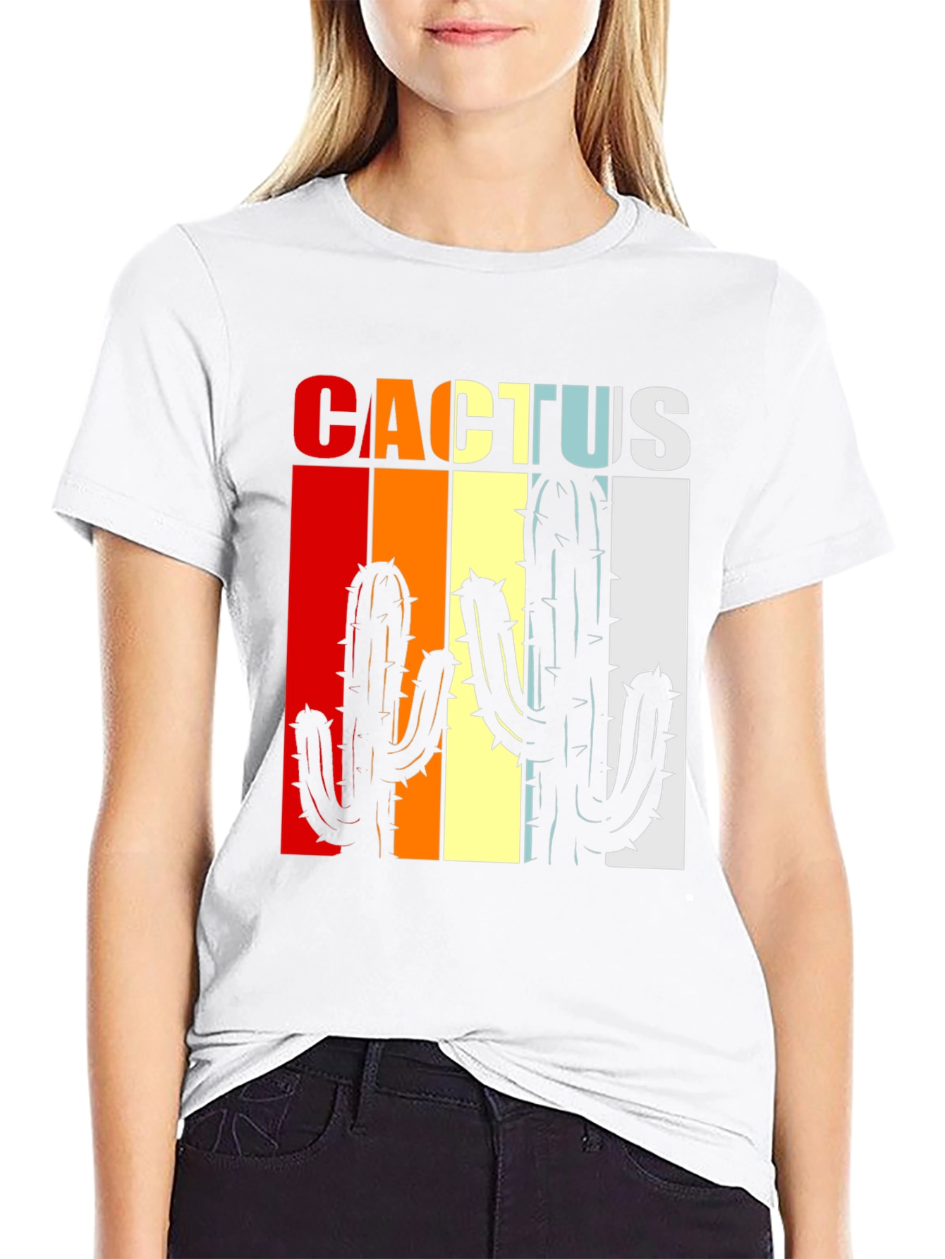 Retro Cactus Graphic Tee - Desert Vibes
