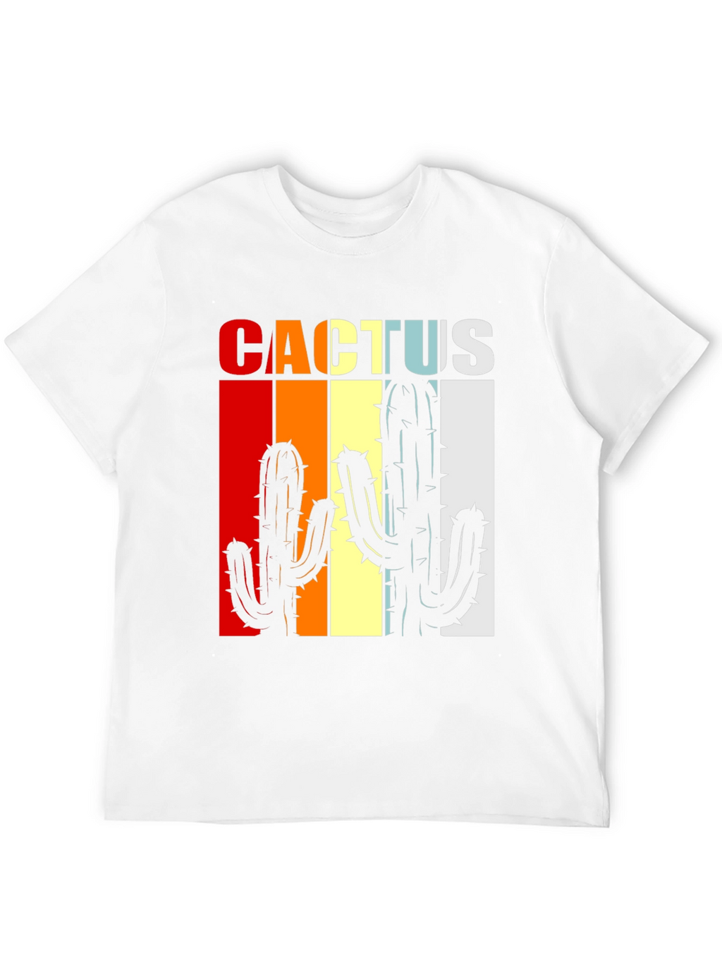 Retro Cactus Graphic Tee - Desert Vibes