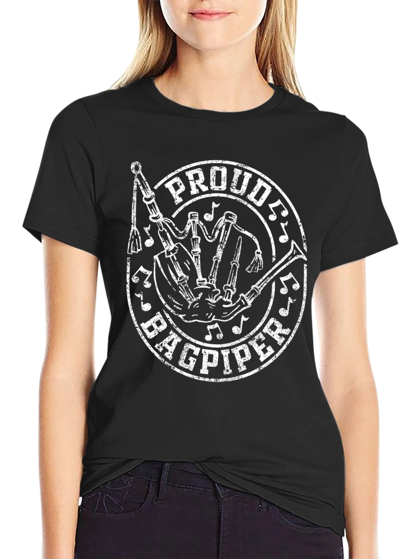 Proud Bagpiper T-Shirt - Scottish Music Tee