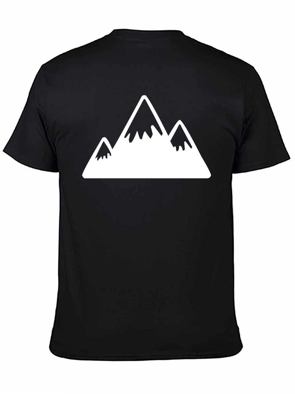 Mountain Peaks Graphic Tee - Black