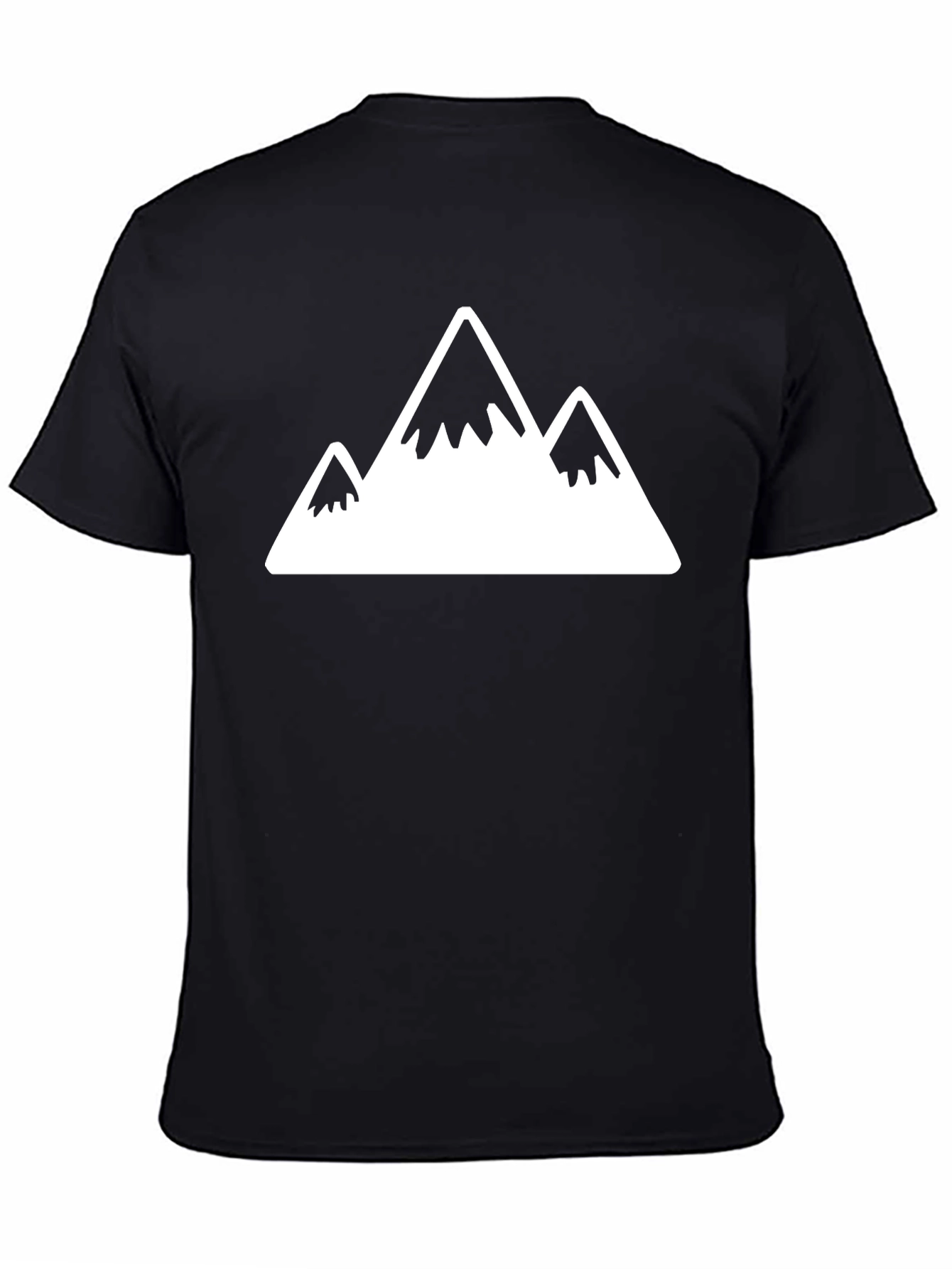 Mountain Peaks Graphic Tee - Black