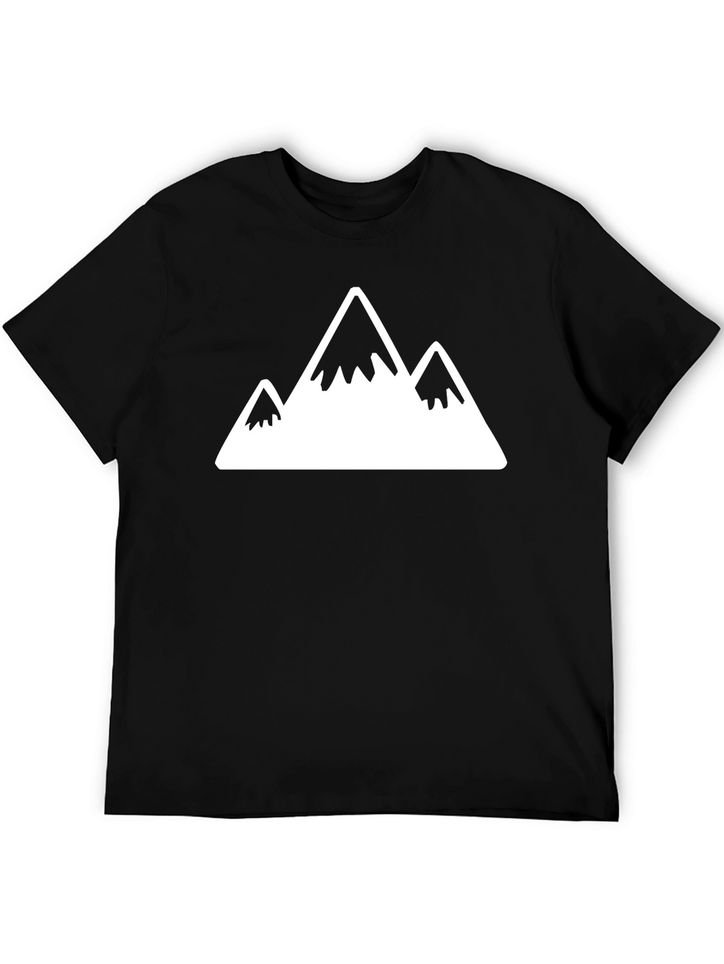 Mountain Peaks Graphic Tee - Black