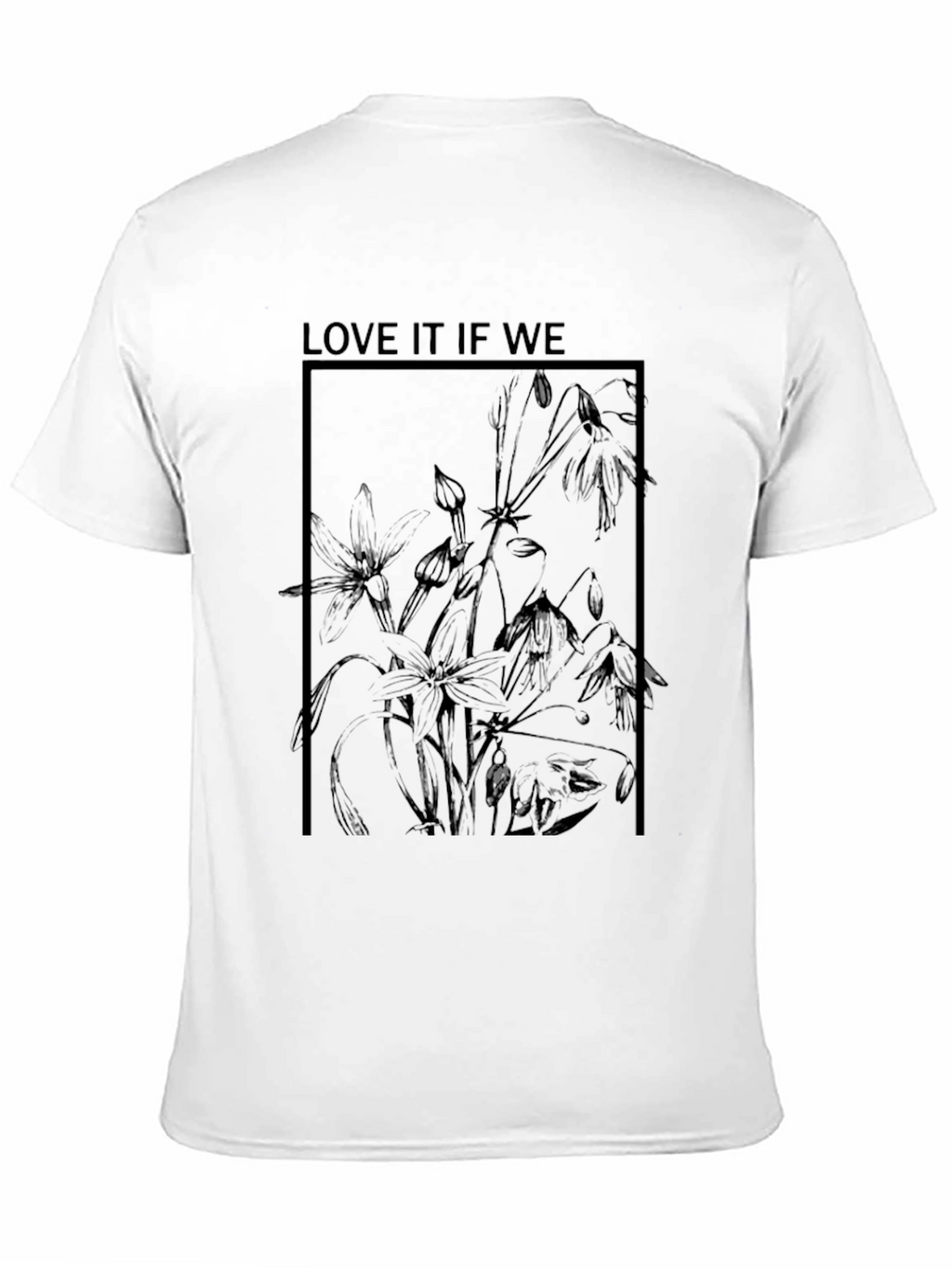 Botanical Graphic Tee - Stylish Black T-Shirt