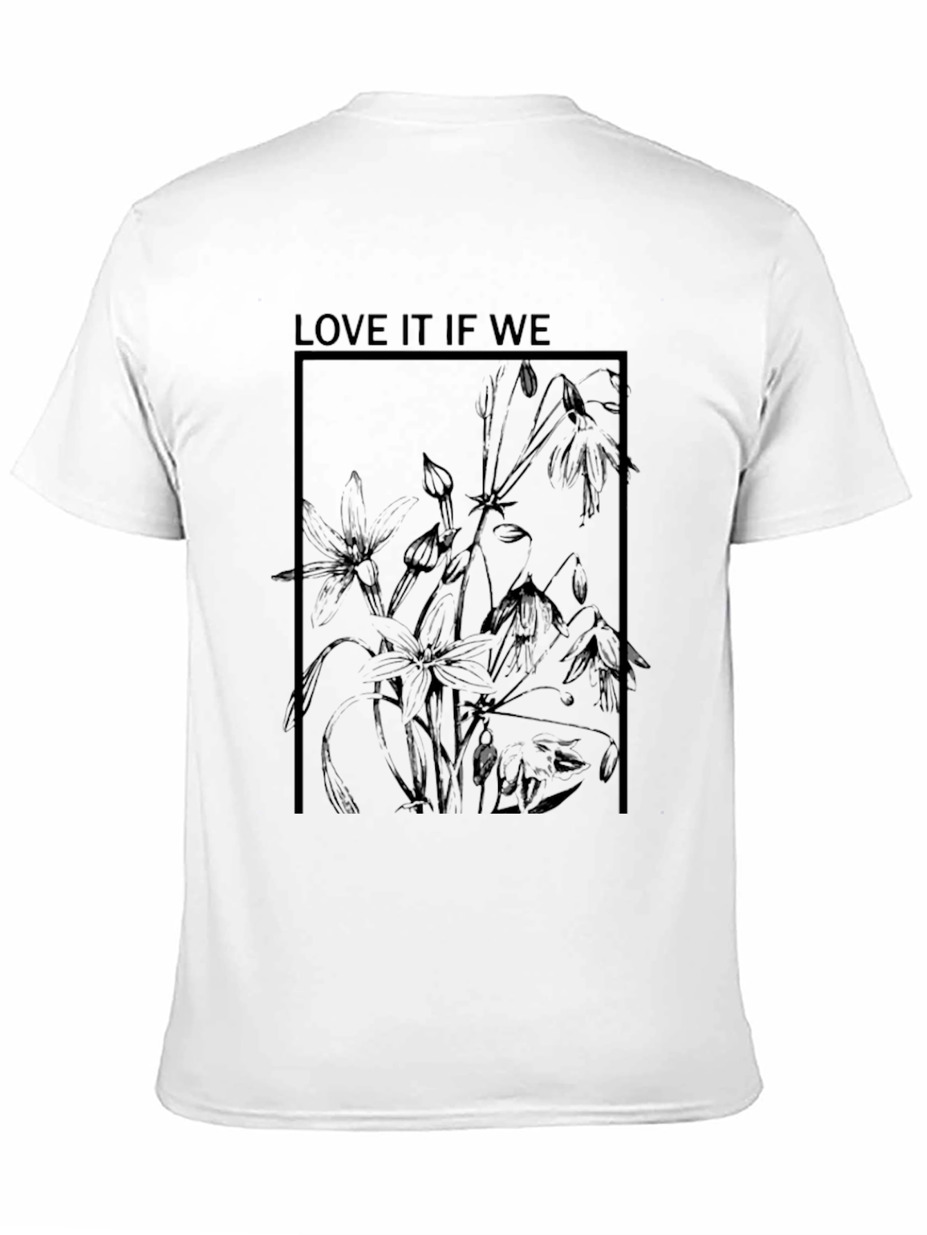 Botanical Graphic Tee - Stylish Black T-Shirt