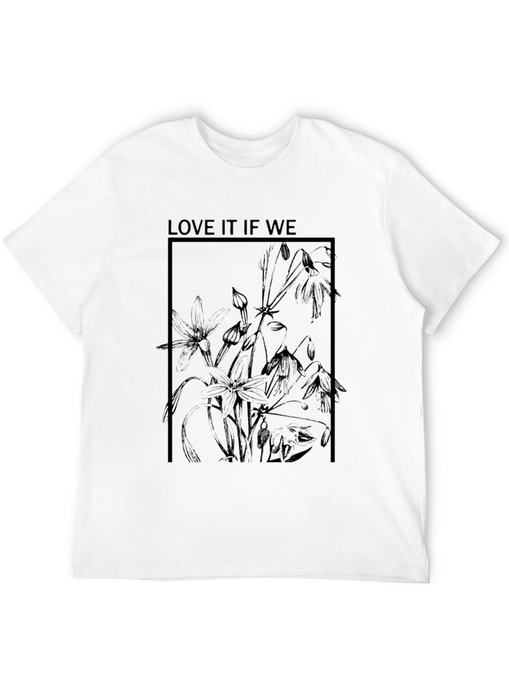 Botanical Graphic Tee - Stylish Black T-Shirt
