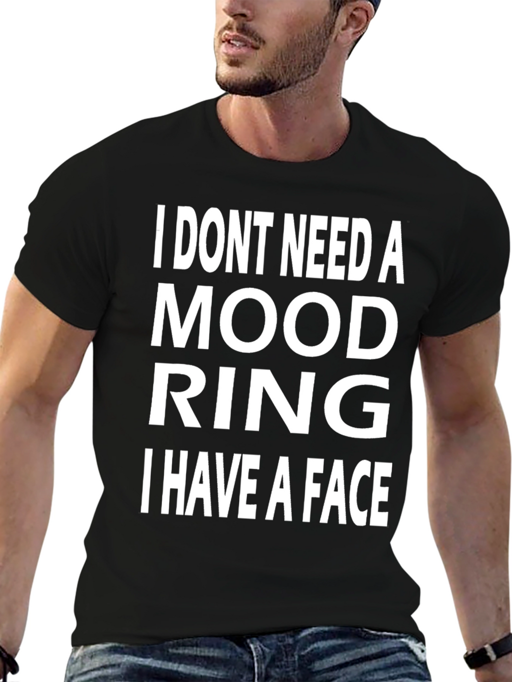 Funny Mood Ring T-Shirt - I Have A Face!