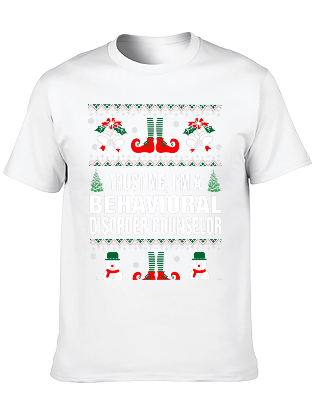 Behavioral Disorder Counselor Christmas T-Shirt