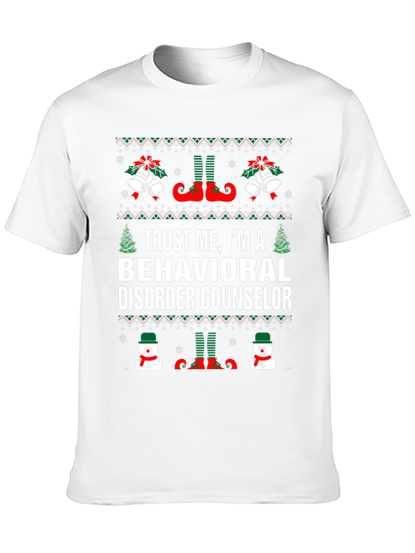 Behavioral Disorder Counselor Christmas T-Shirt
