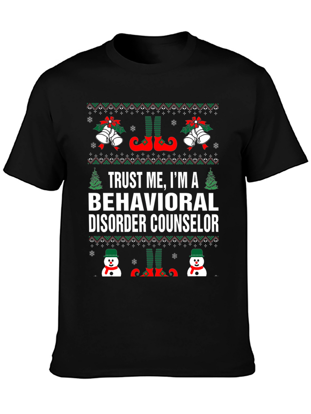 Behavioral Disorder Counselor Christmas T-Shirt