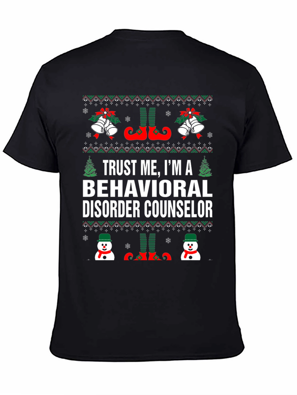Behavioral Disorder Counselor Christmas T-Shirt