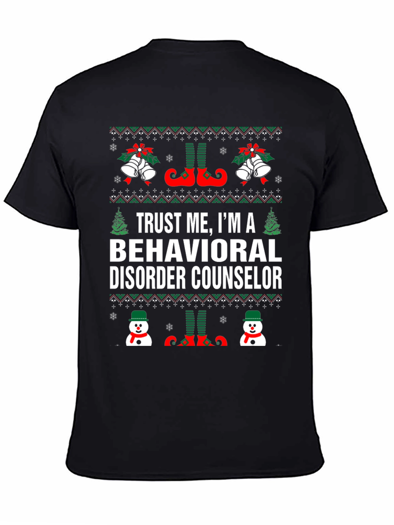 Behavioral Disorder Counselor Christmas T-Shirt