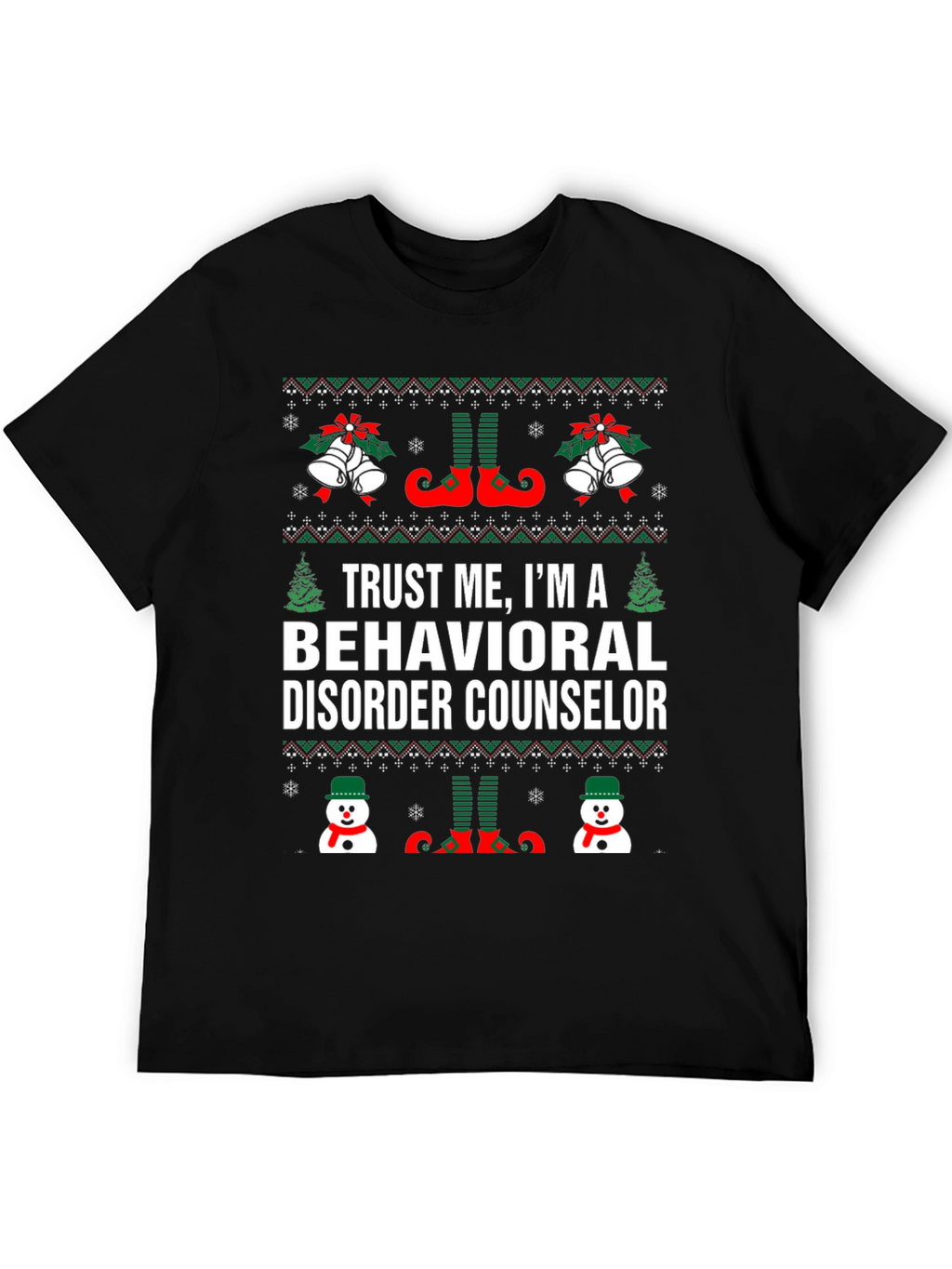 Behavioral Disorder Counselor Christmas T-Shirt