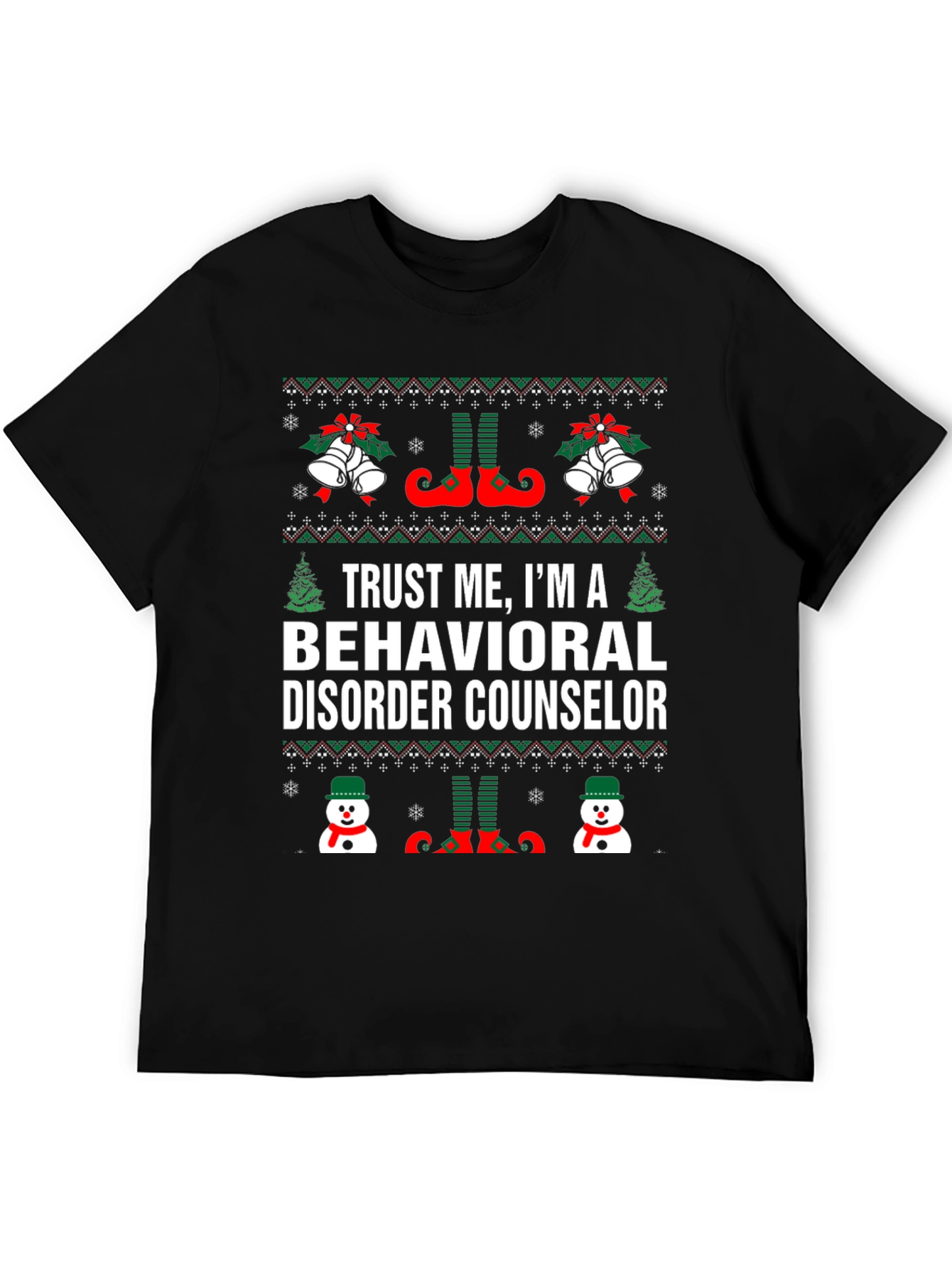 Behavioral Disorder Counselor Christmas T-Shirt