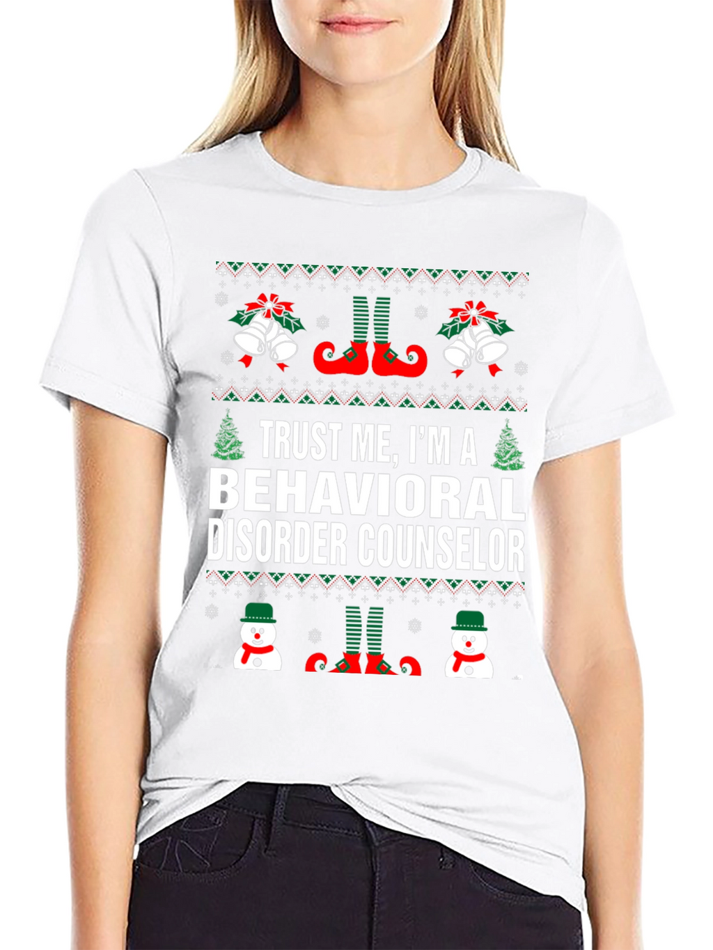 Behavioral Disorder Counselor Christmas T-Shirt