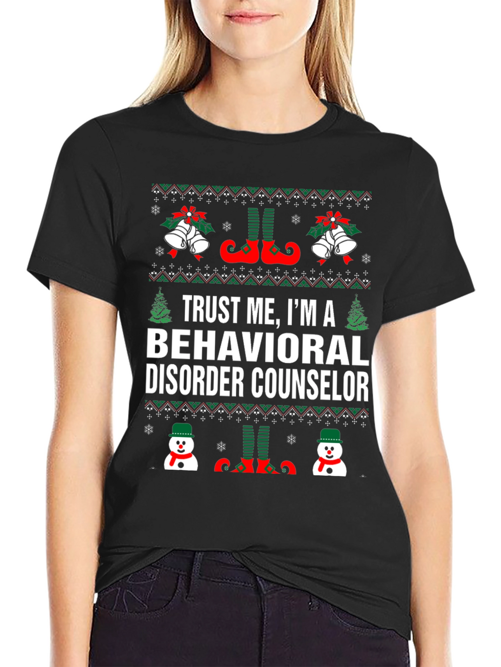 Behavioral Disorder Counselor Christmas T-Shirt