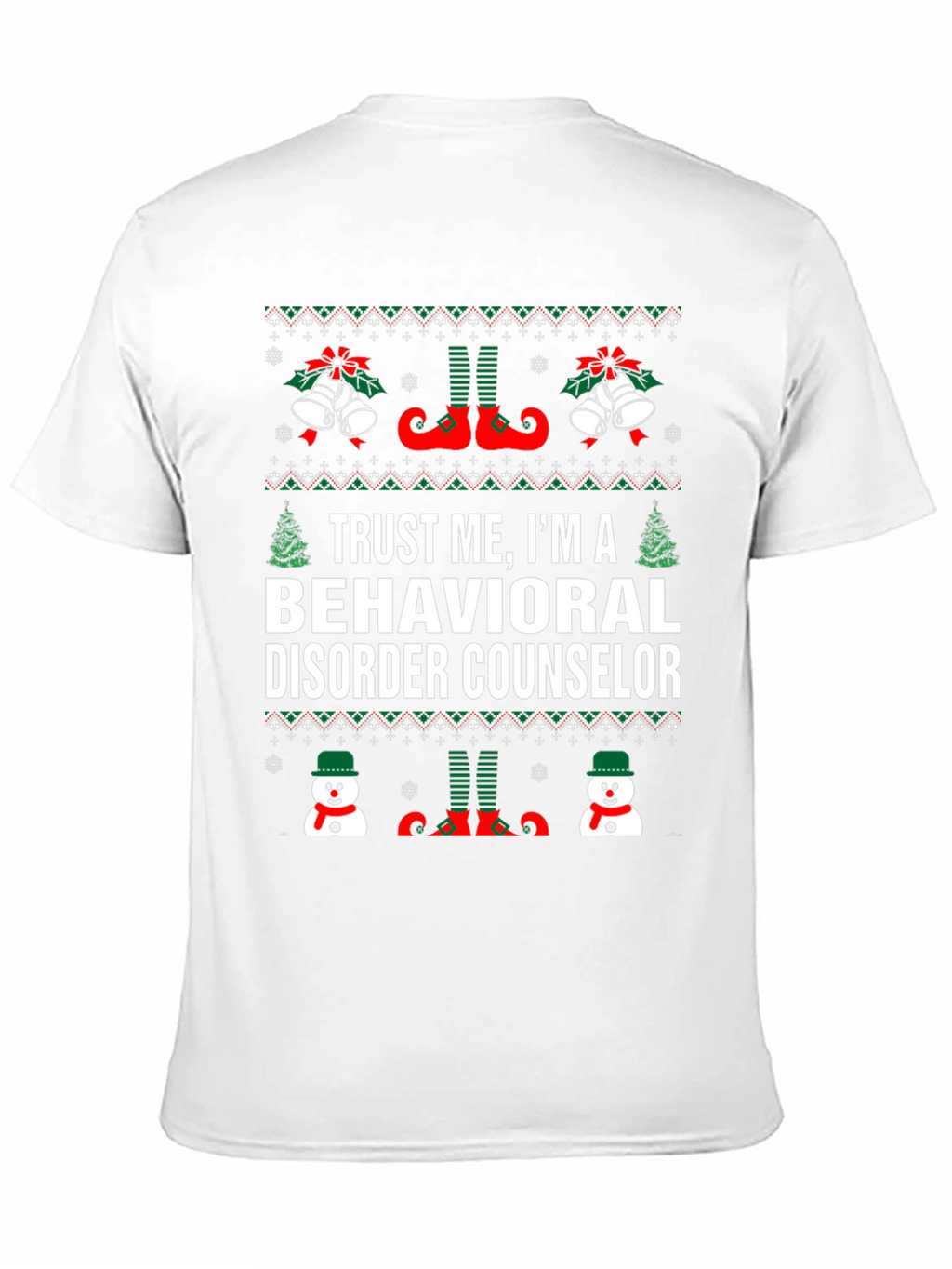 Behavioral Disorder Counselor Christmas T-Shirt