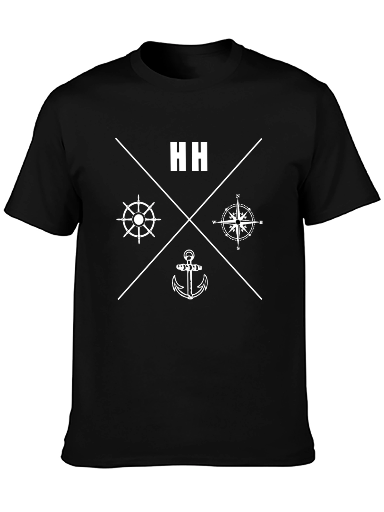 Nautical HH Graphic Tee - Anchor Compass & Helm