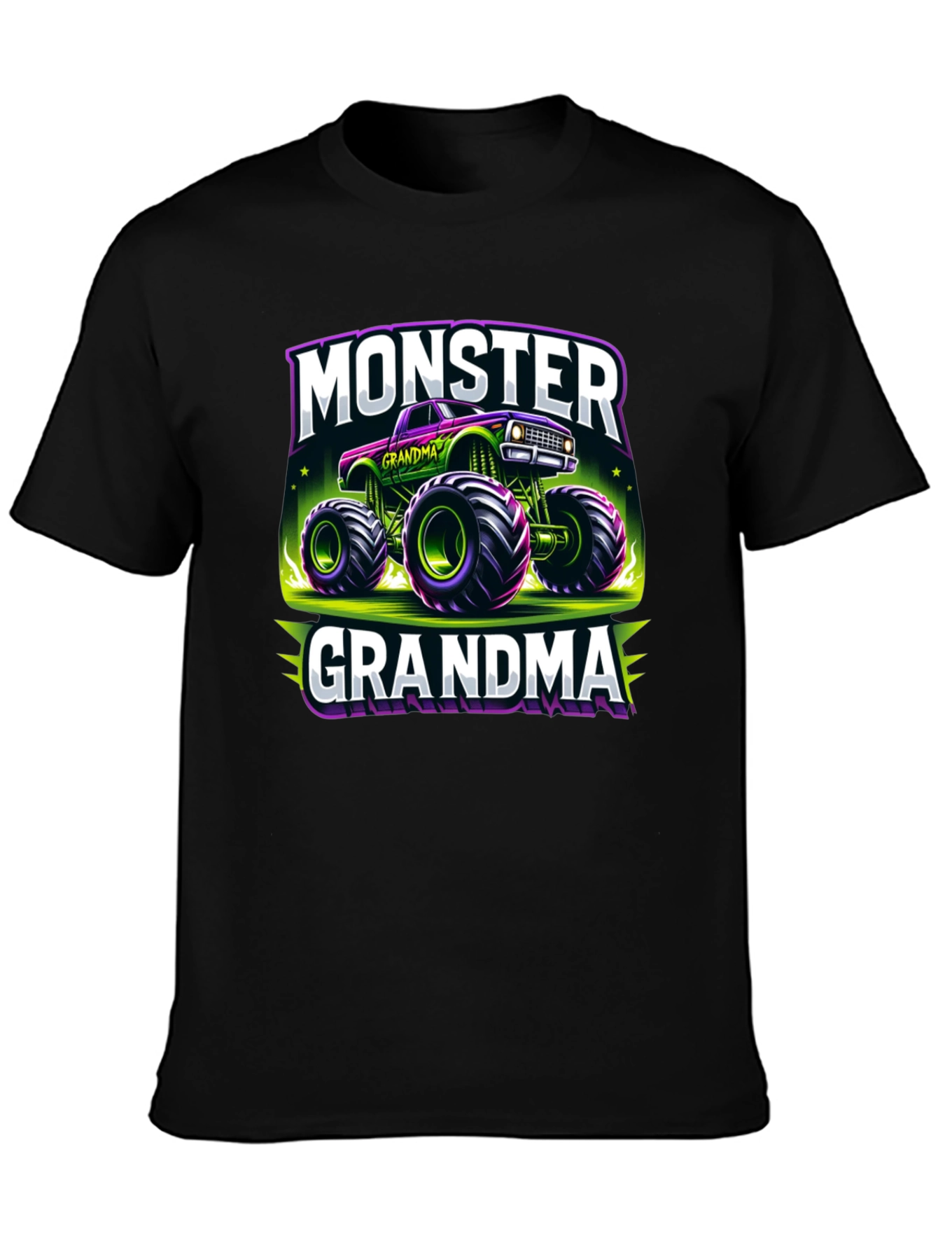 Monster Grandma Truck T-Shirt - Fun Novelty Tee