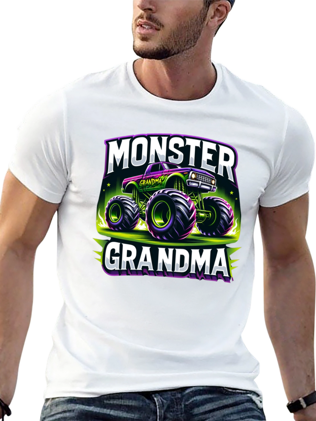 Monster Grandma Truck T-Shirt - Fun Novelty Tee