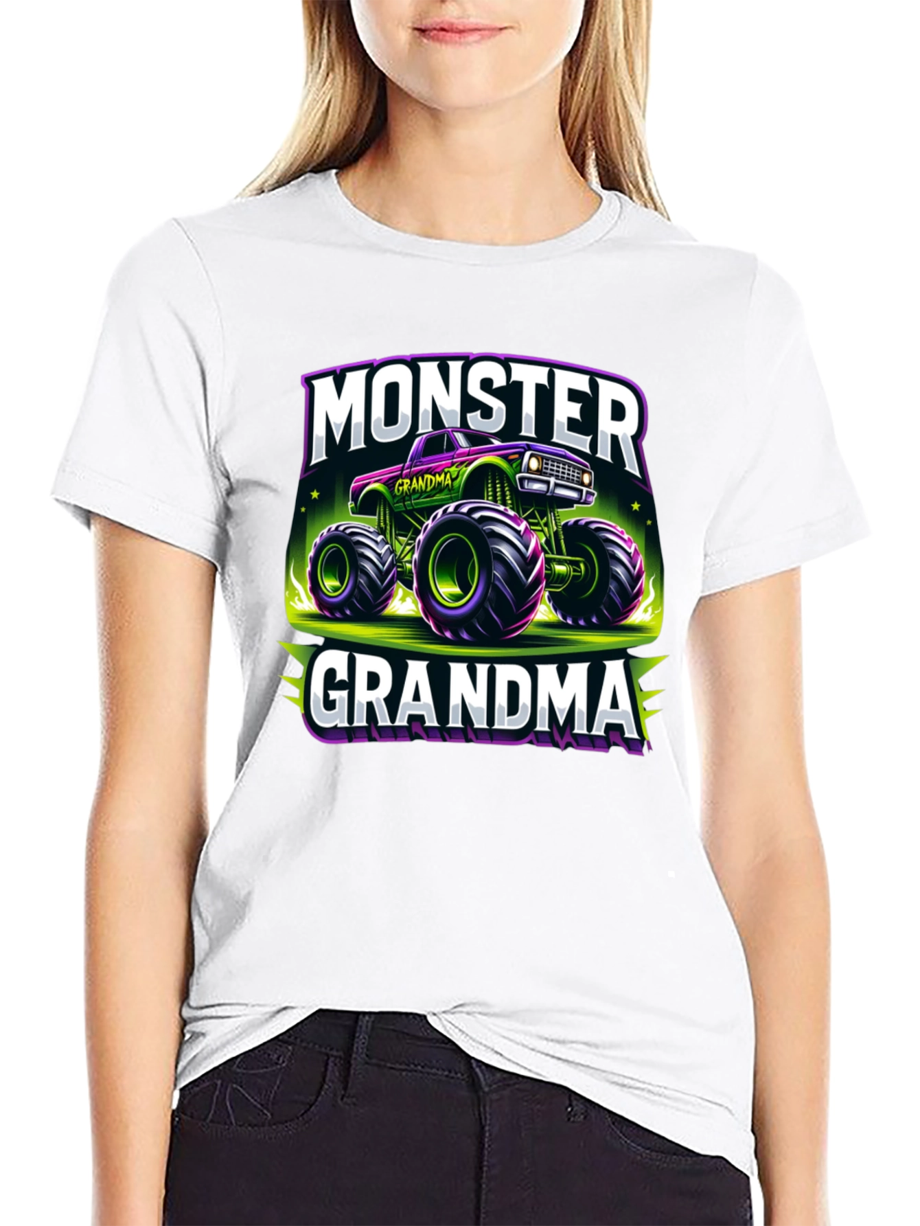 Monster Grandma Truck T-Shirt - Fun Novelty Tee
