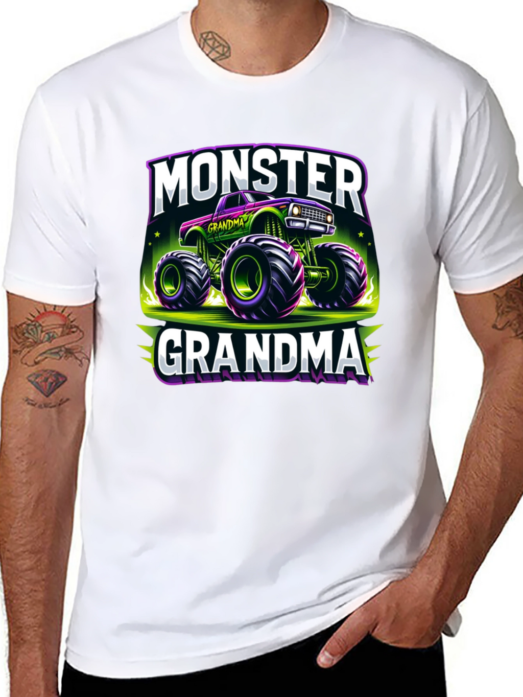 Monster Grandma Truck T-Shirt - Fun Novelty Tee