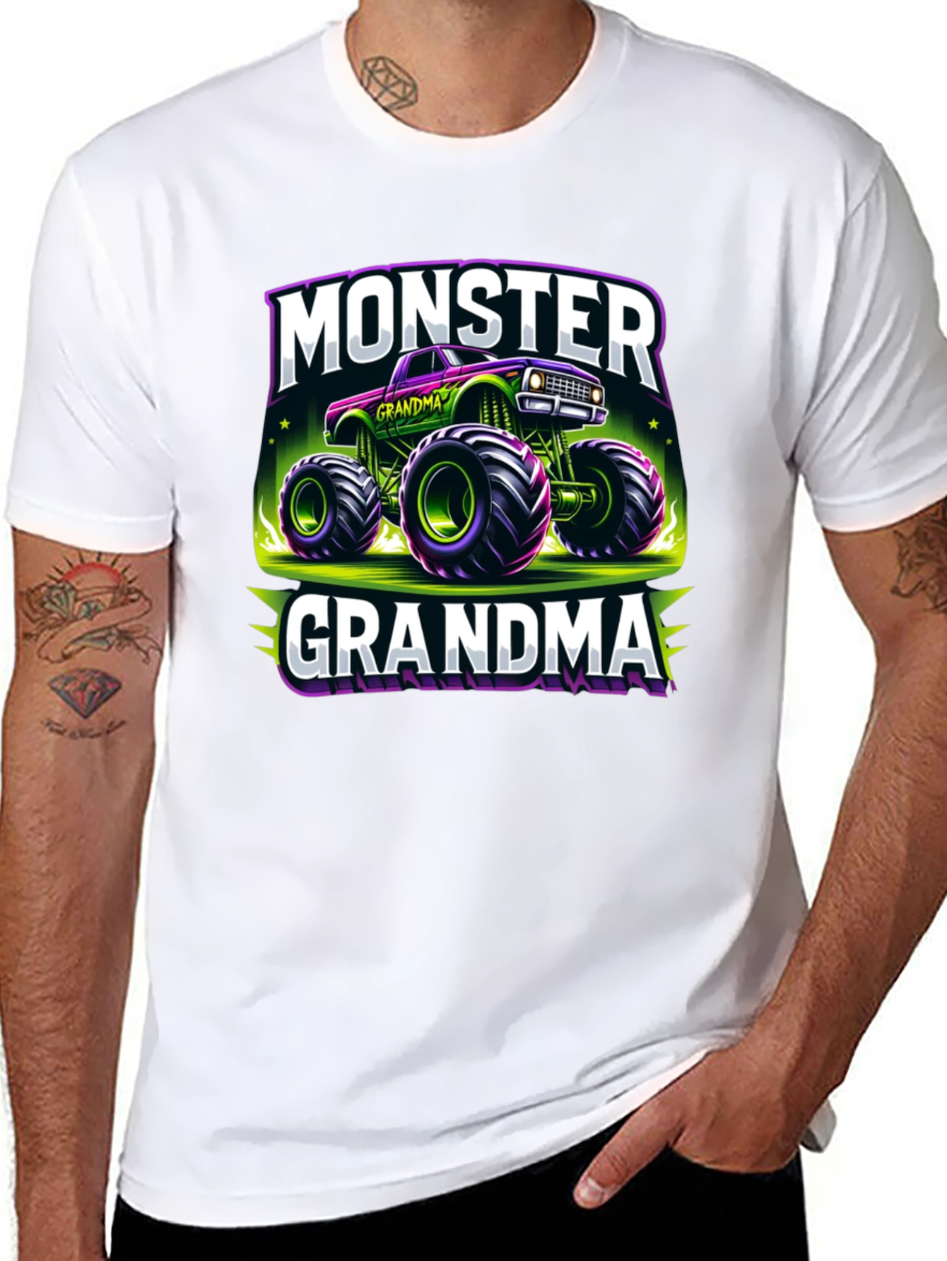 Monster Grandma Truck T-Shirt - Fun Novelty Tee