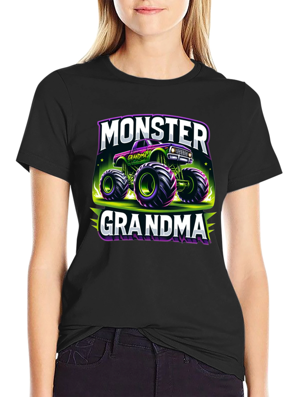 Monster Grandma Truck T-Shirt - Fun Novelty Tee