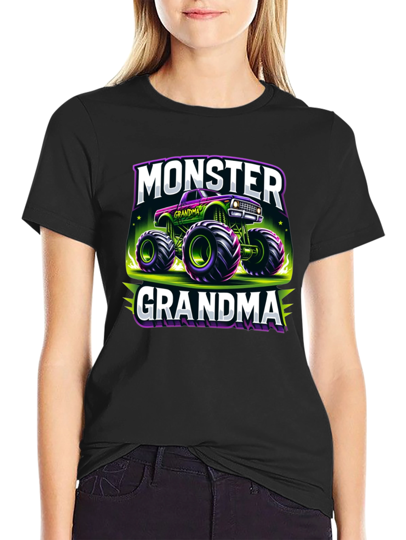 Monster Grandma Truck T-Shirt - Fun Novelty Tee