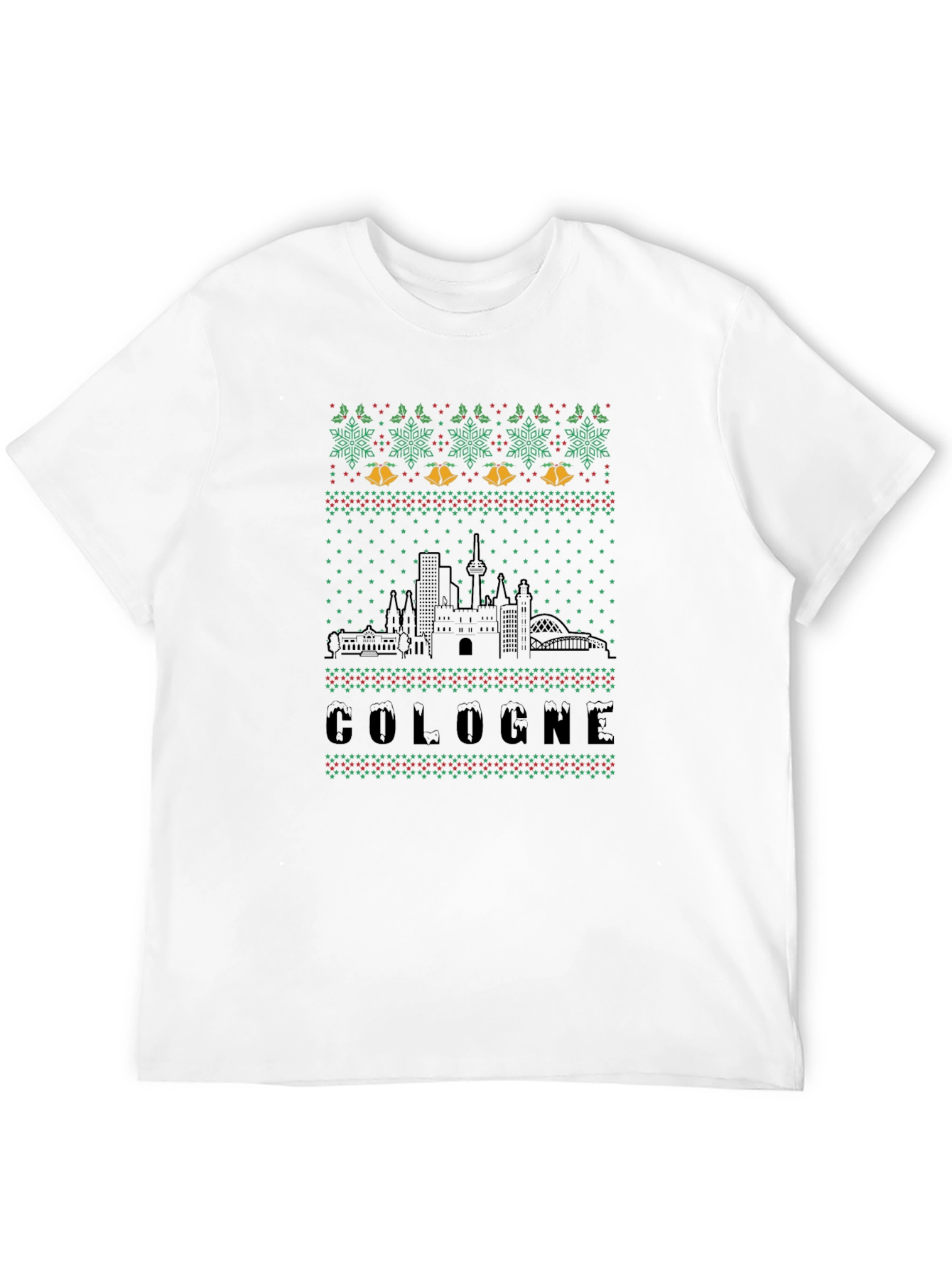 Cologne Ugly Christmas Sweater Style T-Shirt