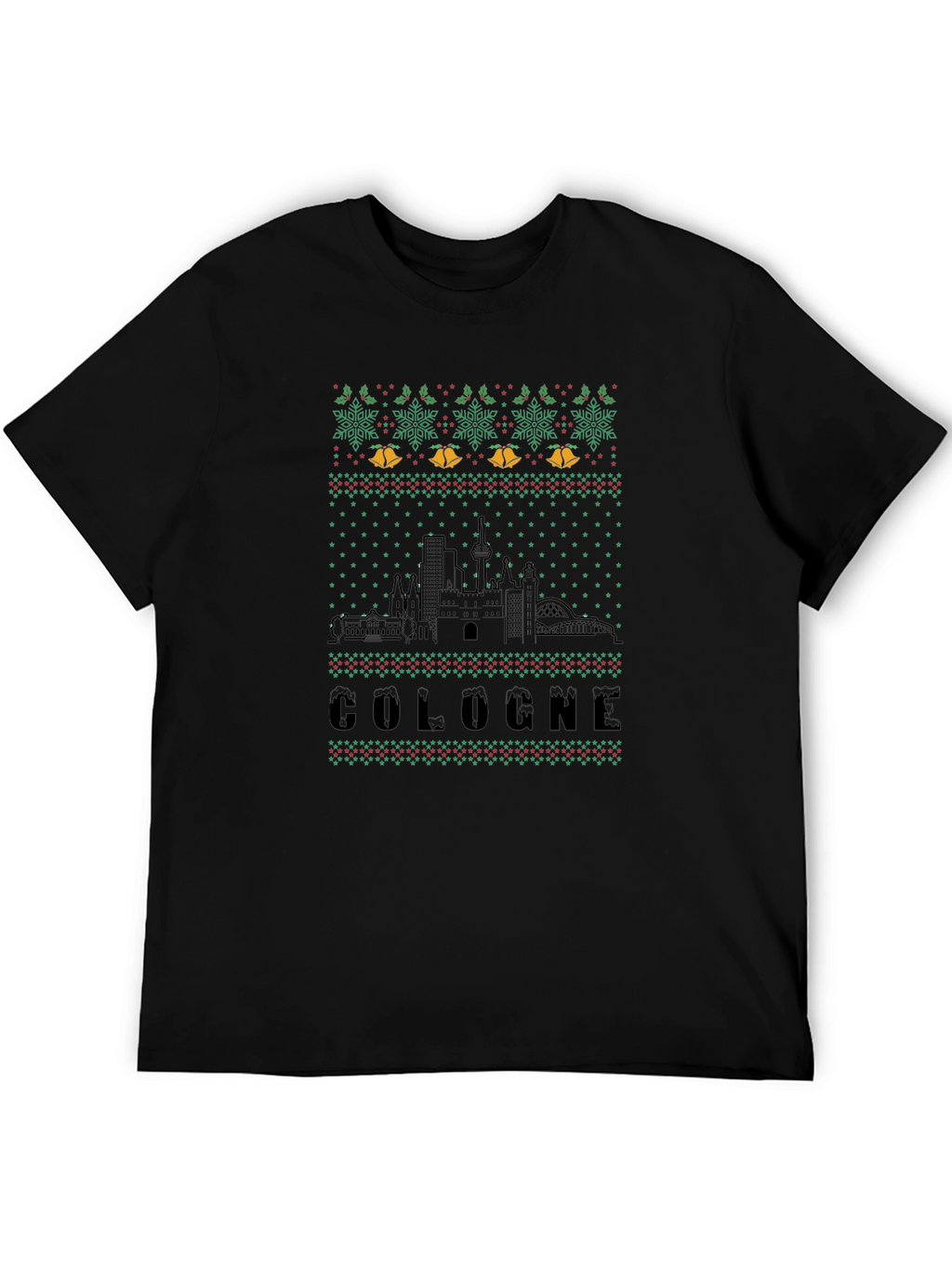 Cologne Ugly Christmas Sweater Style T-Shirt