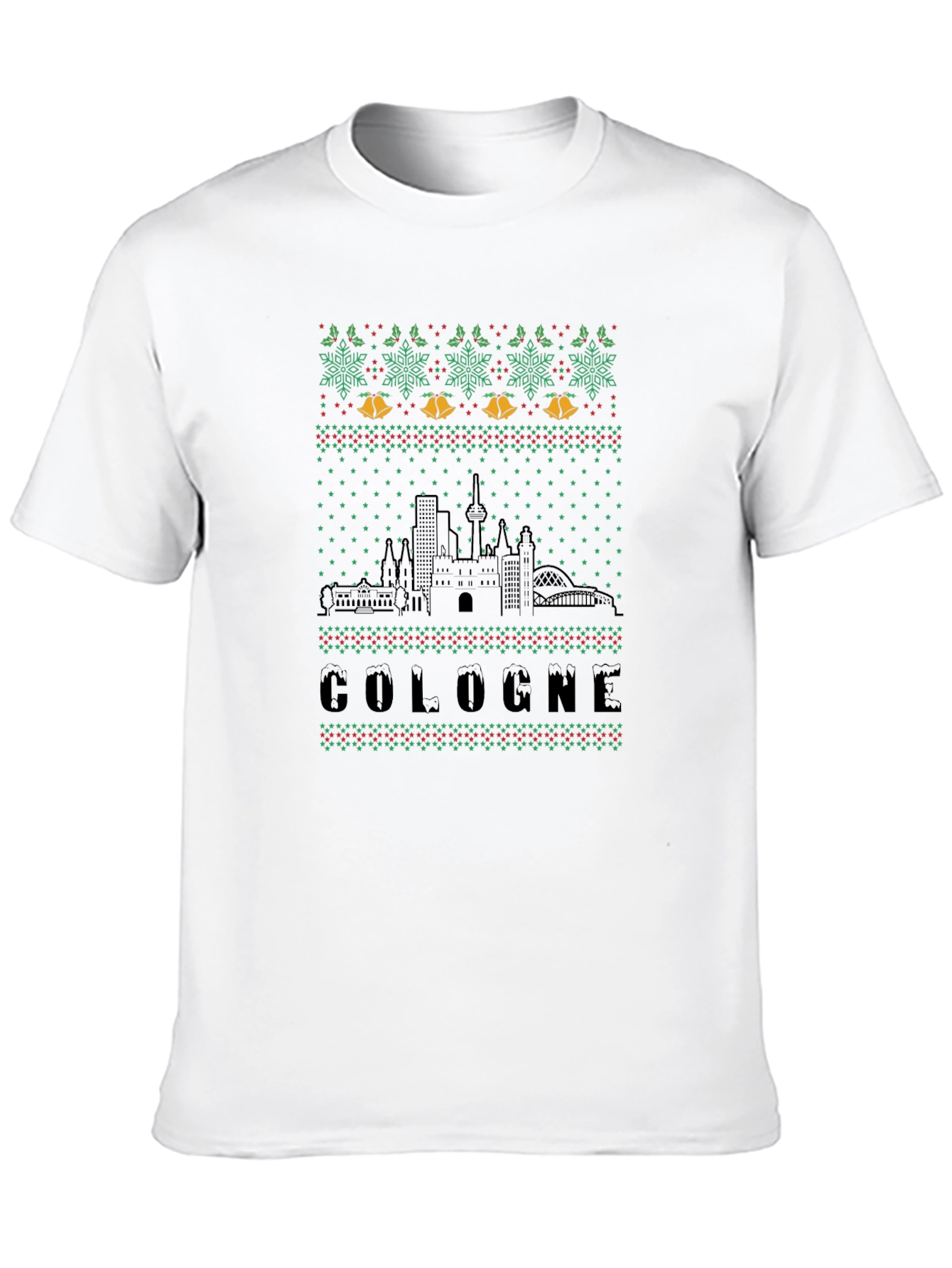 Cologne Ugly Christmas Sweater Style T-Shirt