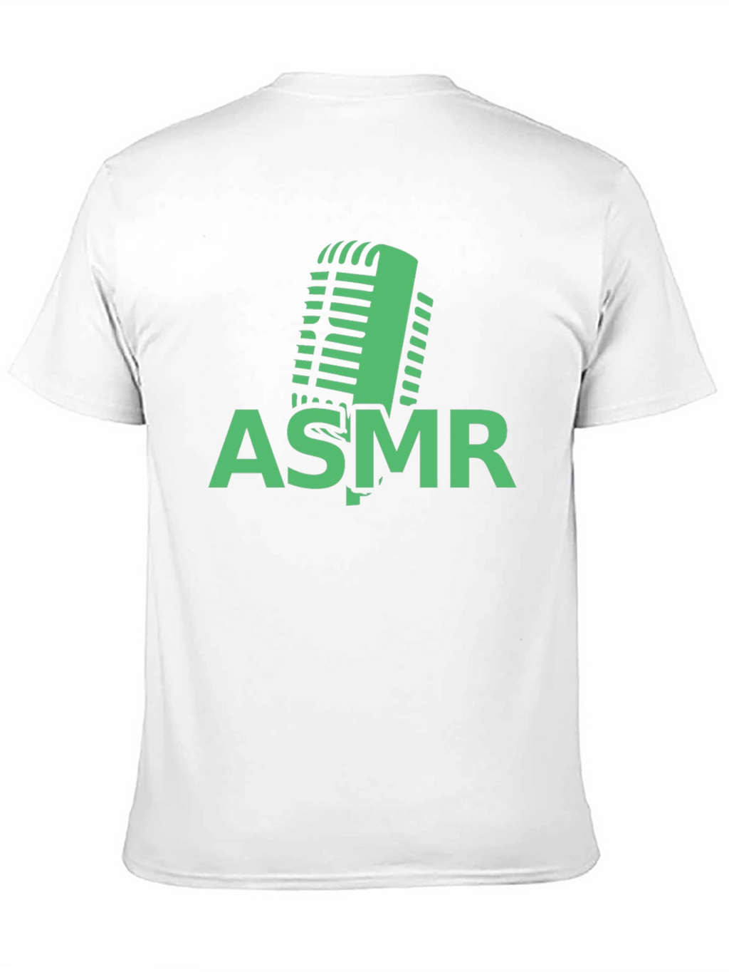 ASMR Microphone Graphic Tee - Black Cotton T-Shirt