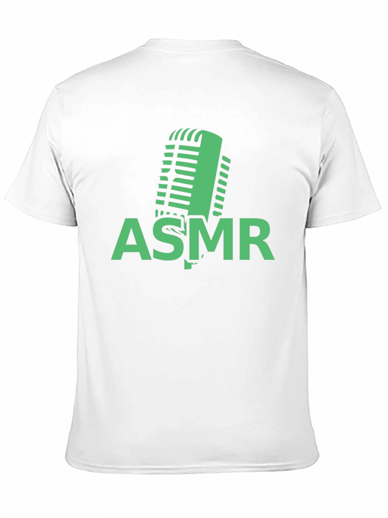 ASMR Microphone Graphic Tee - Black Cotton T-Shirt
