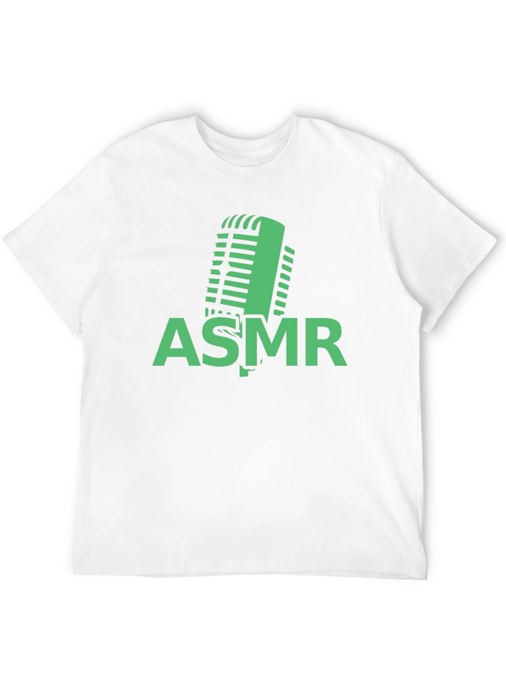 ASMR Microphone Graphic Tee - Black Cotton T-Shirt