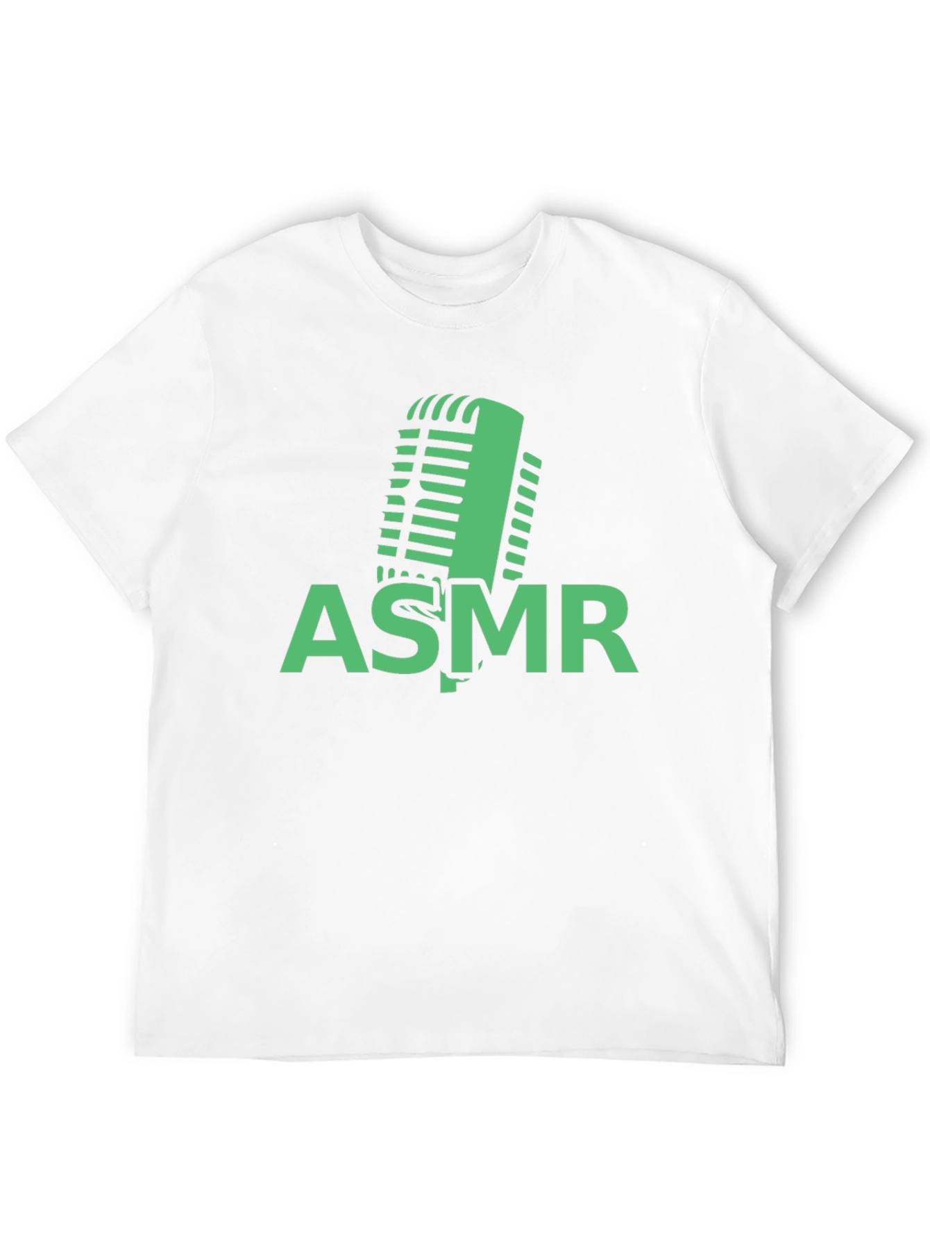 ASMR Microphone Graphic Tee - Black Cotton T-Shirt