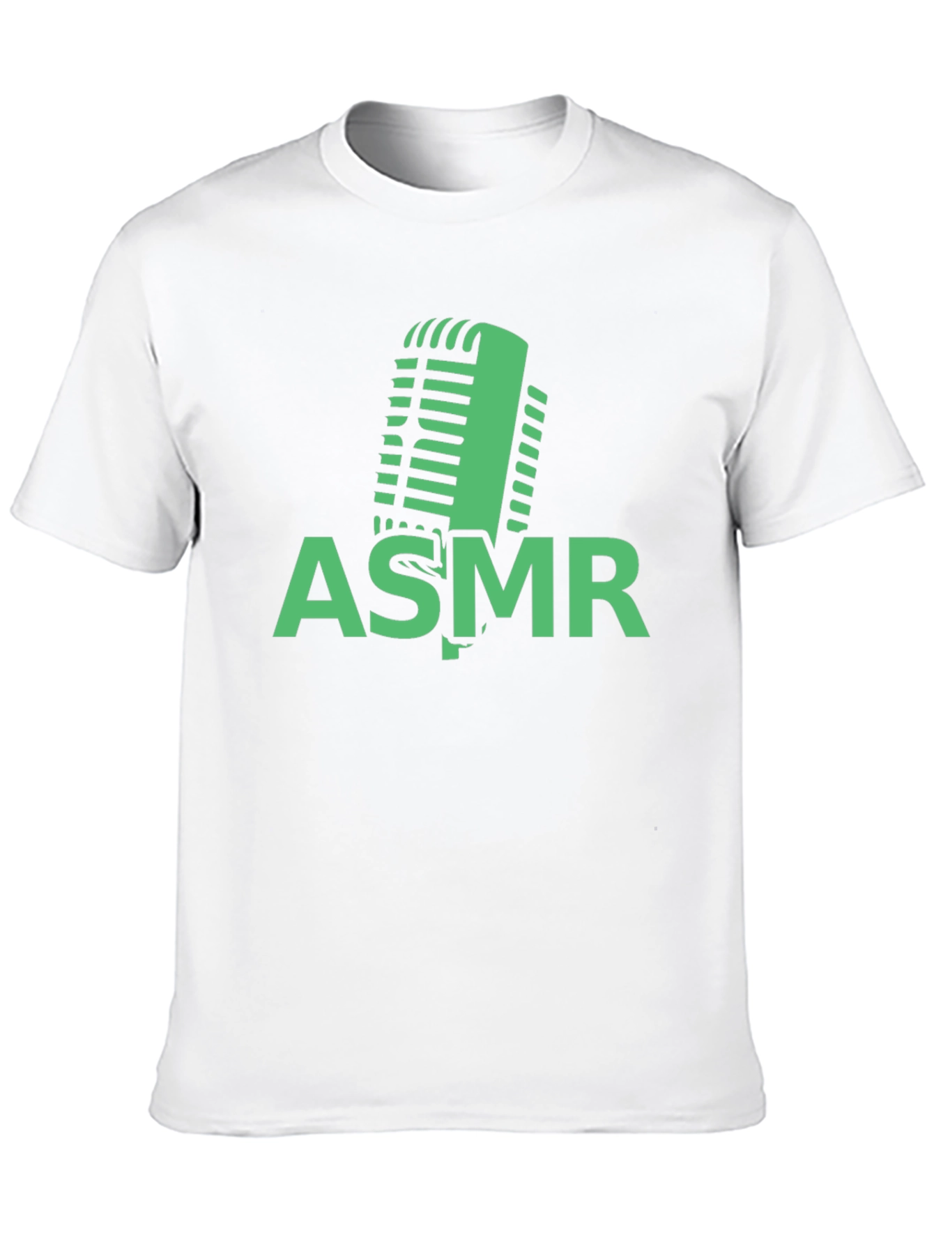 ASMR Microphone Graphic Tee - Black Cotton T-Shirt