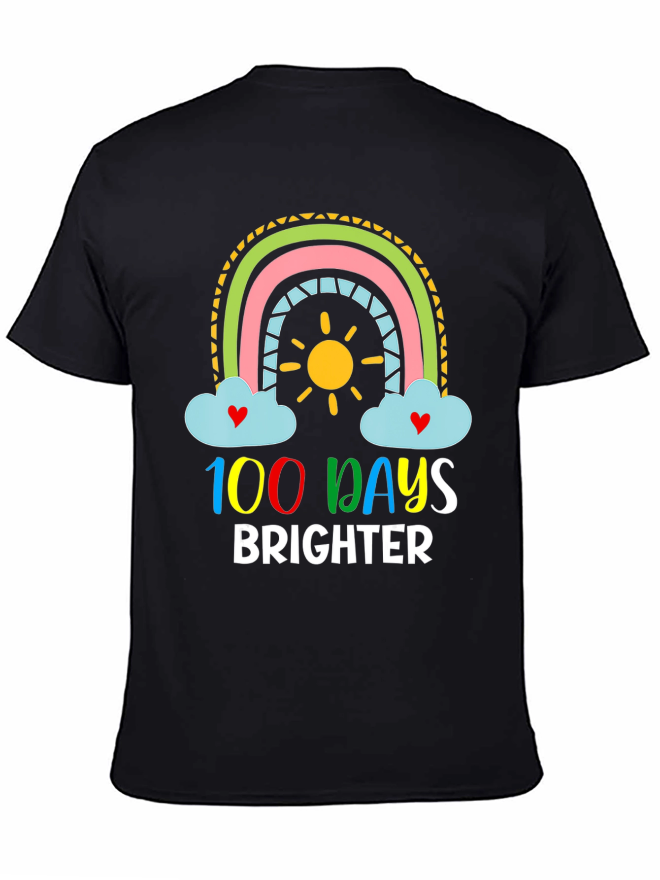 100 Days Brighter Rainbow T-Shirt