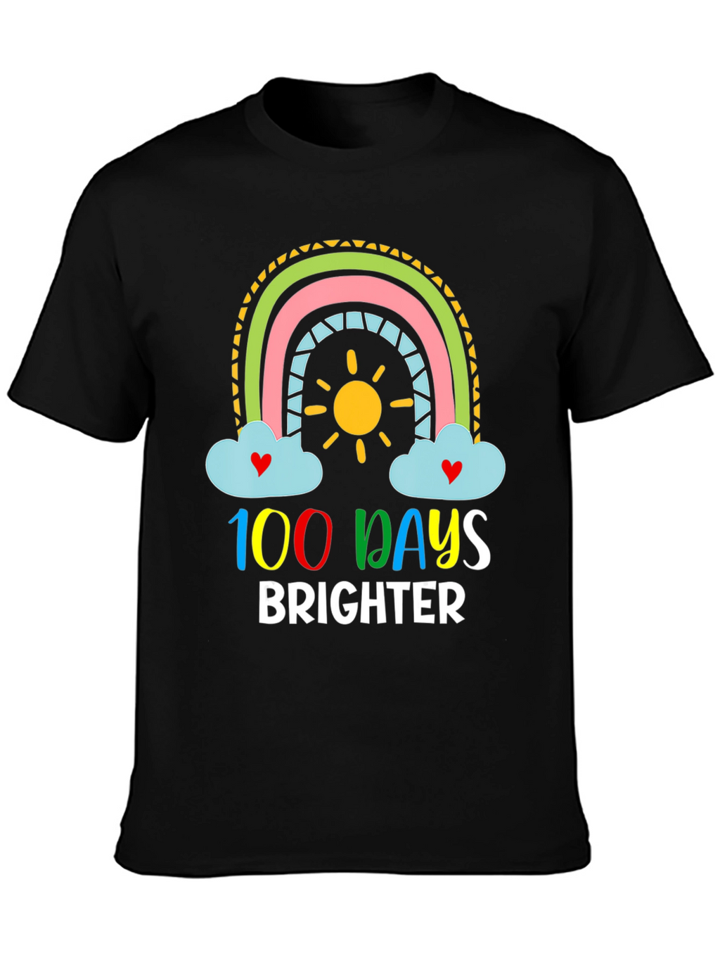 100 Days Brighter Rainbow T-Shirt