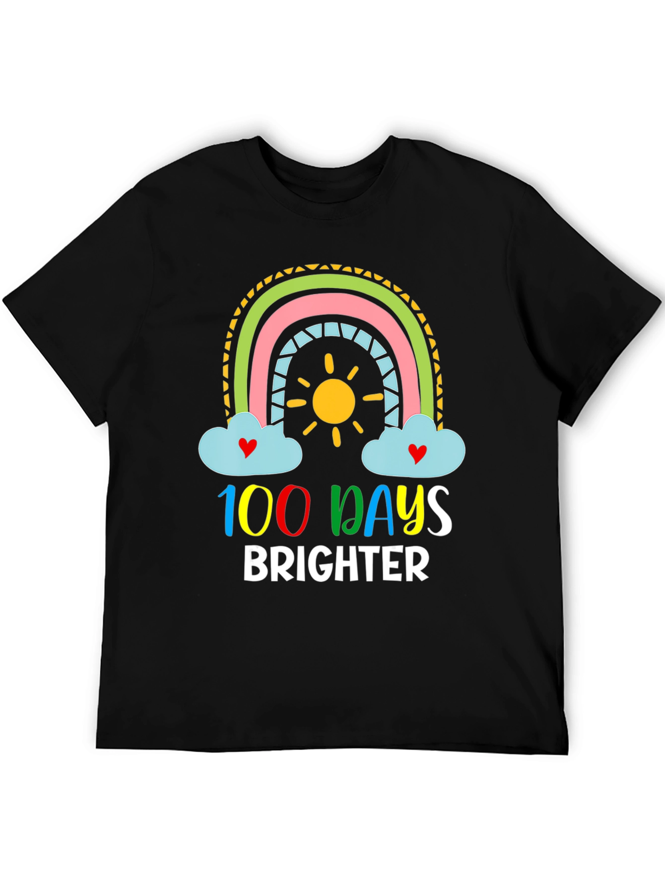 100 Days Brighter Rainbow T-Shirt