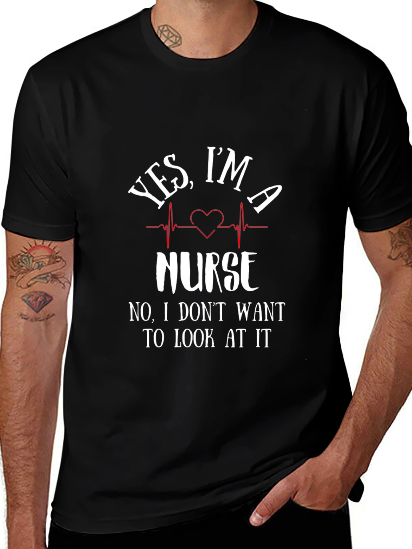 Funny Nurse T-Shirt - Yes Im a Nurse Graphic Tee