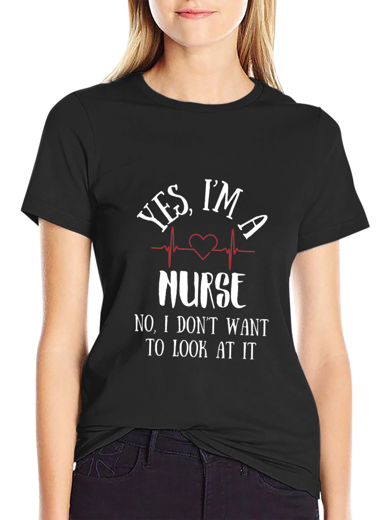 Funny Nurse T-Shirt - Yes Im a Nurse Graphic Tee